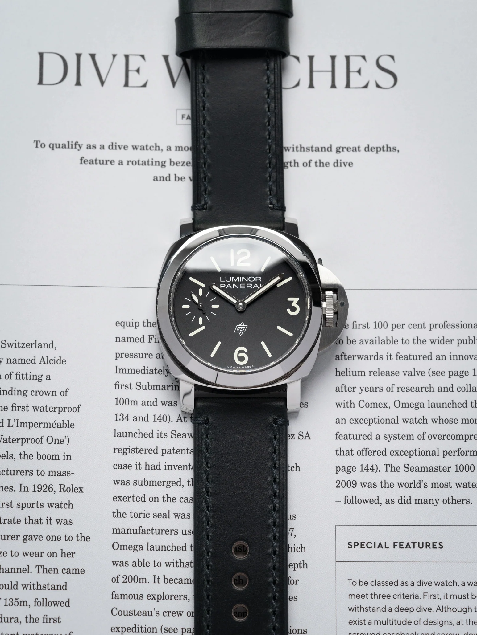 Ammo Horween Chromexcel Leather Strap in Navy - Image 2
