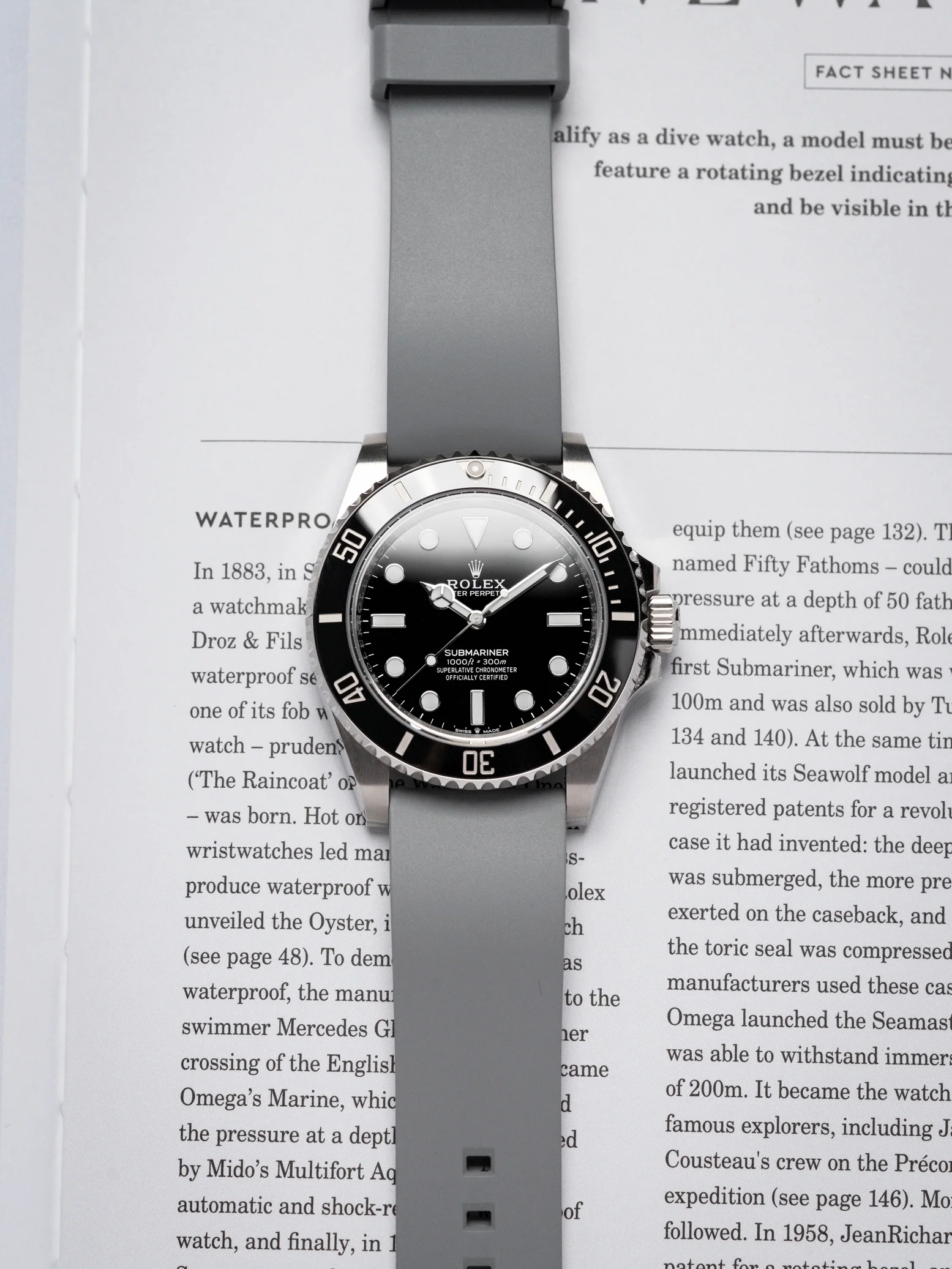 Classic FKM Rubber Strap in Grey - Image 2