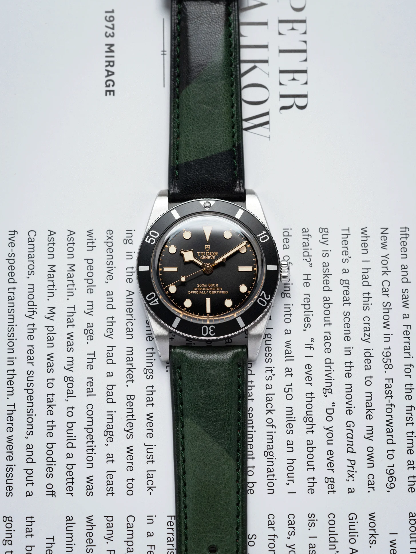 Classic LPA Camo Leather Strap in Green Camo - Image 2