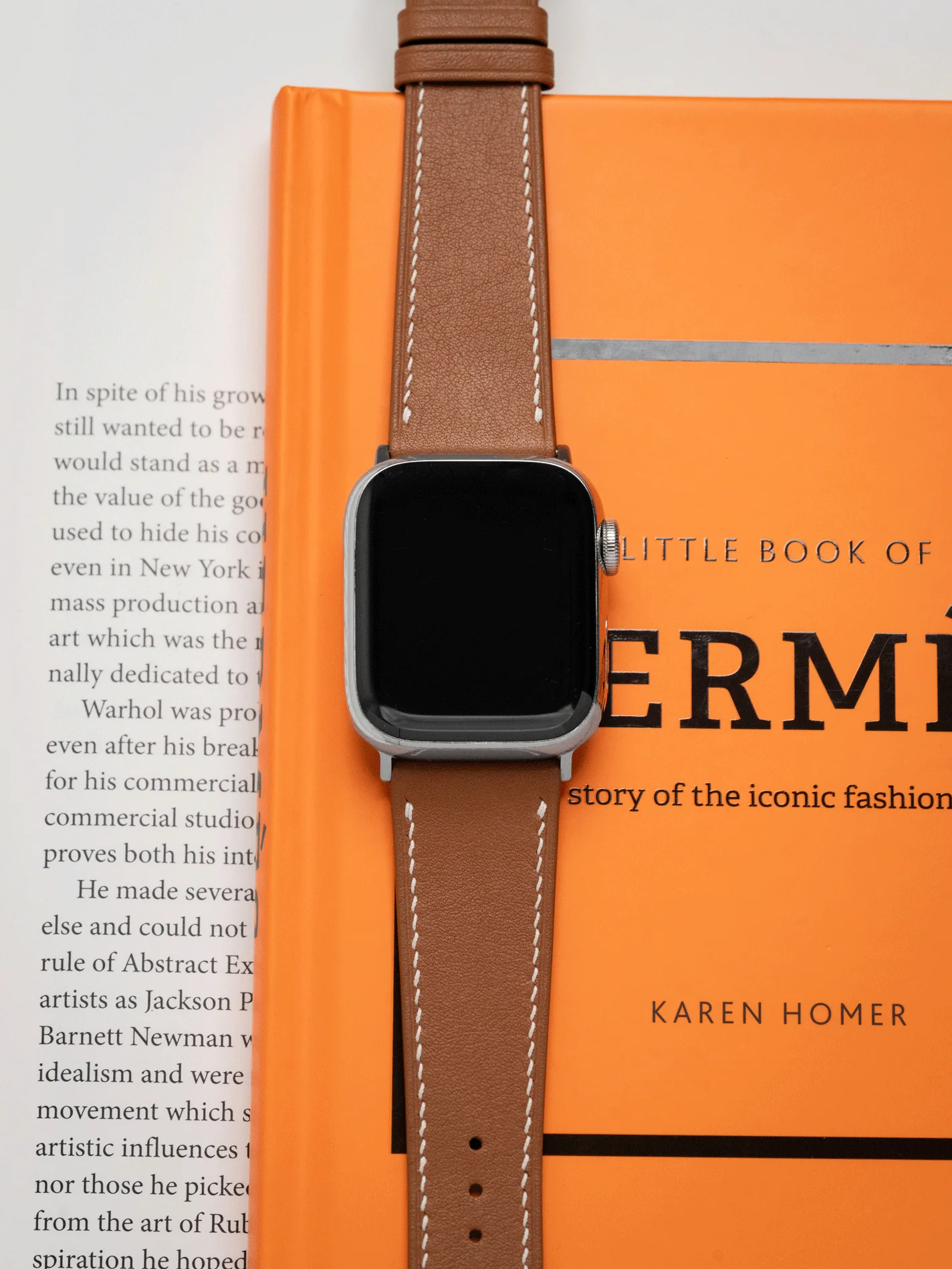 Custom Watch Strap for Apple Watch - Hermès Style - Image 2