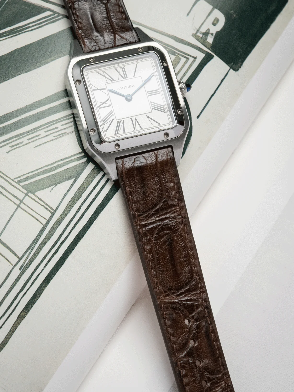 Custom Watch Strap for Cartier Santos Dumont - Image 3