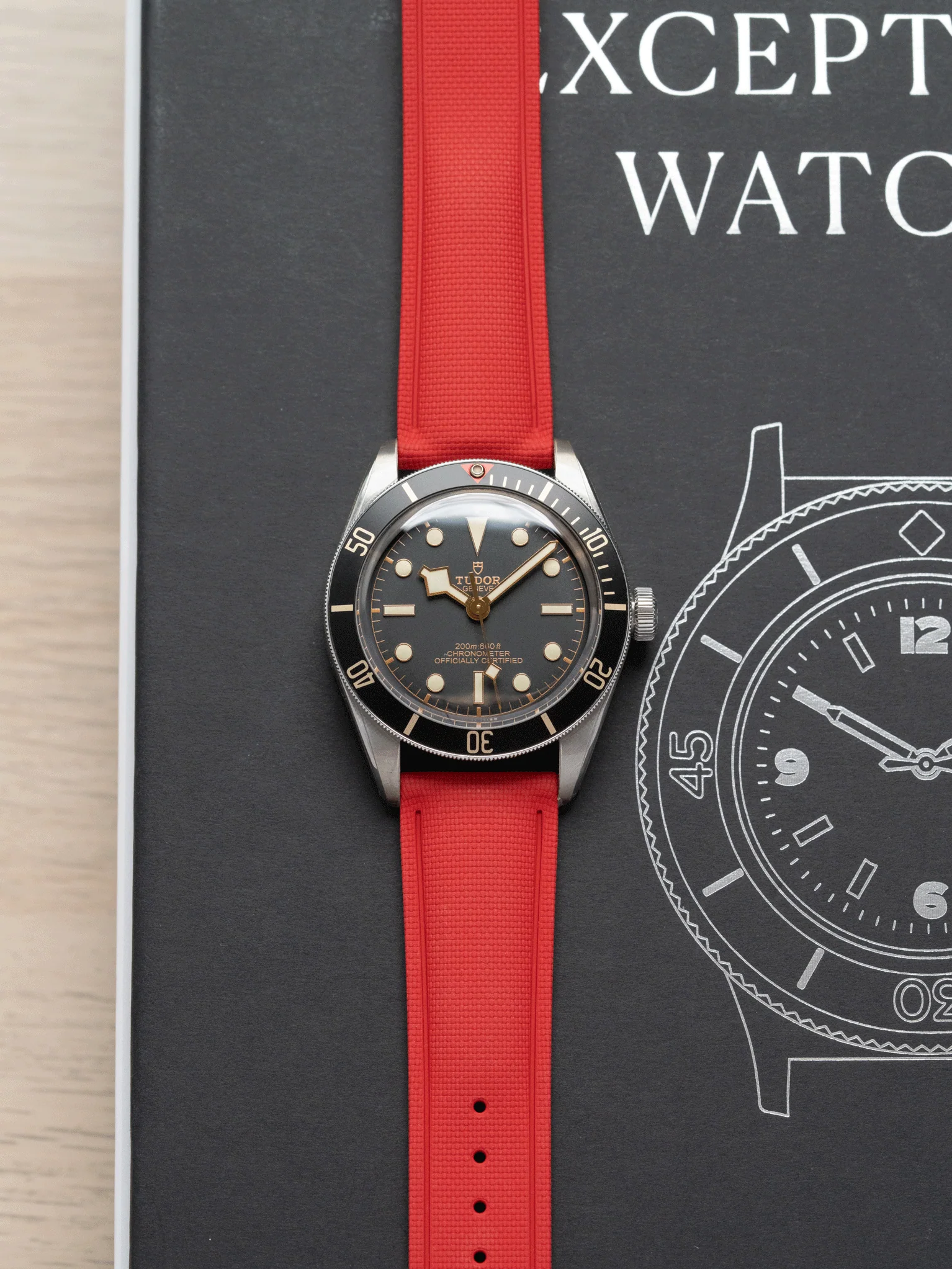 FoldFIT FKM Rubber Strap in Red - Image 2