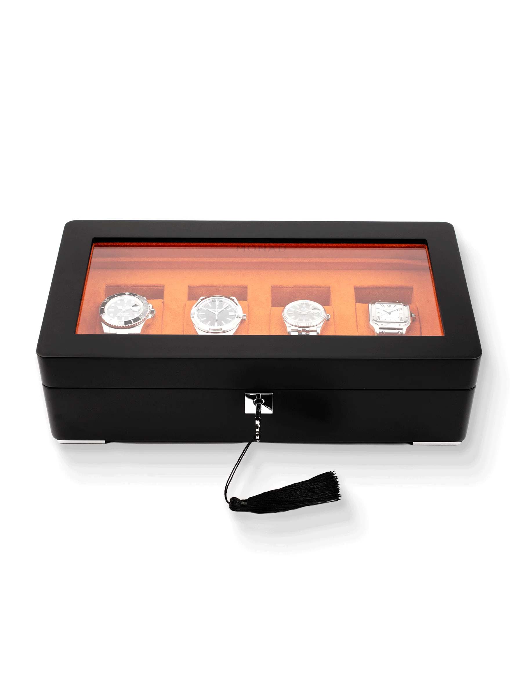Monad Legacy Black Watch Box in Orange (4 Slots) - Image 3