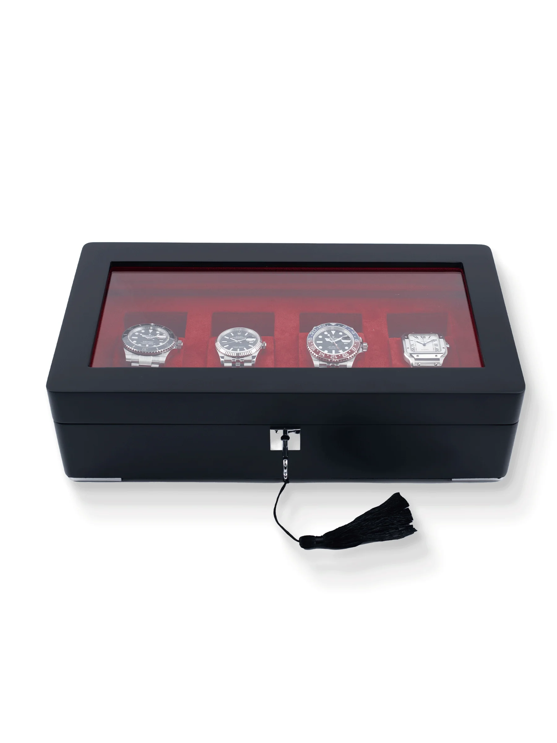 Monad Legacy Black Watch Box in Red (4 Slots) - Image 3
