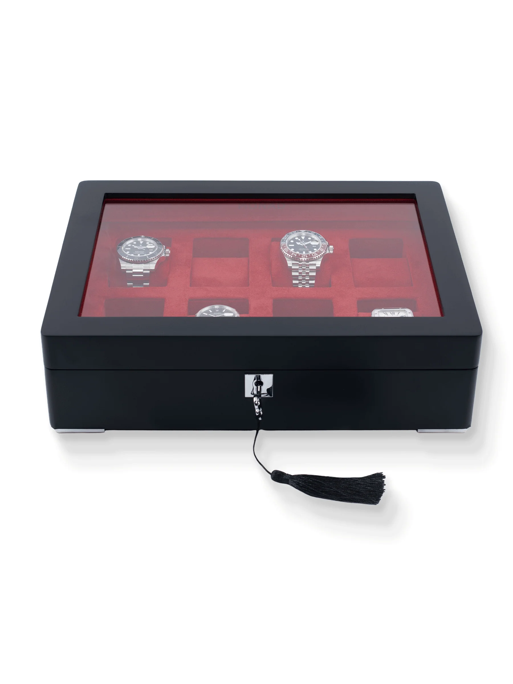 Monad Legacy Black Watch Box in Red (8 Slots) - Image 3