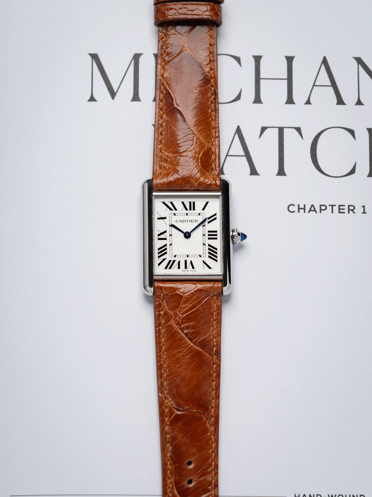 MTO Ostrich Leather Strap in Brandy - Image 2