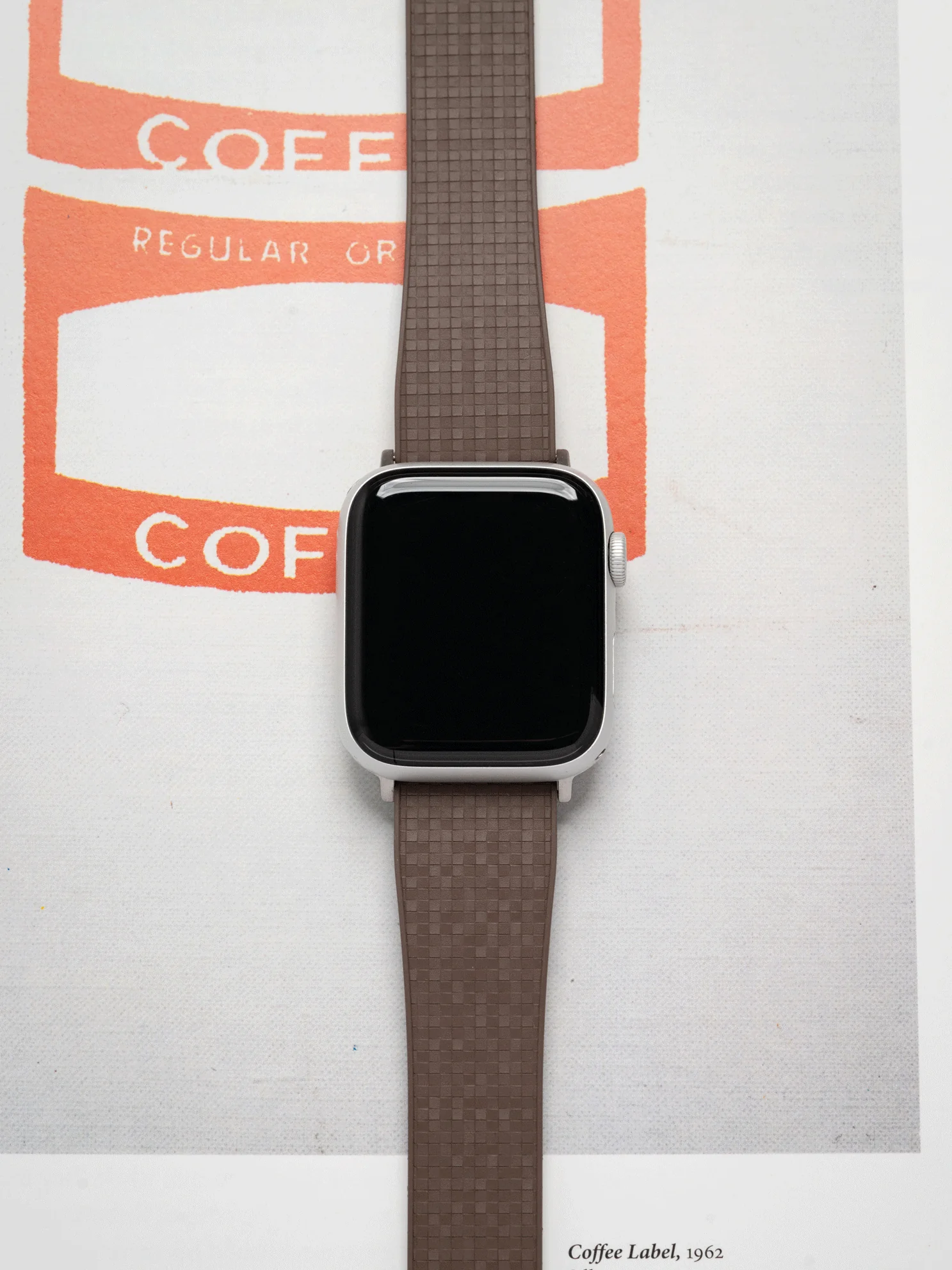 TrimFIT Mosaic FKM Rubber Strap in Brown for Apple Watch - Image 2