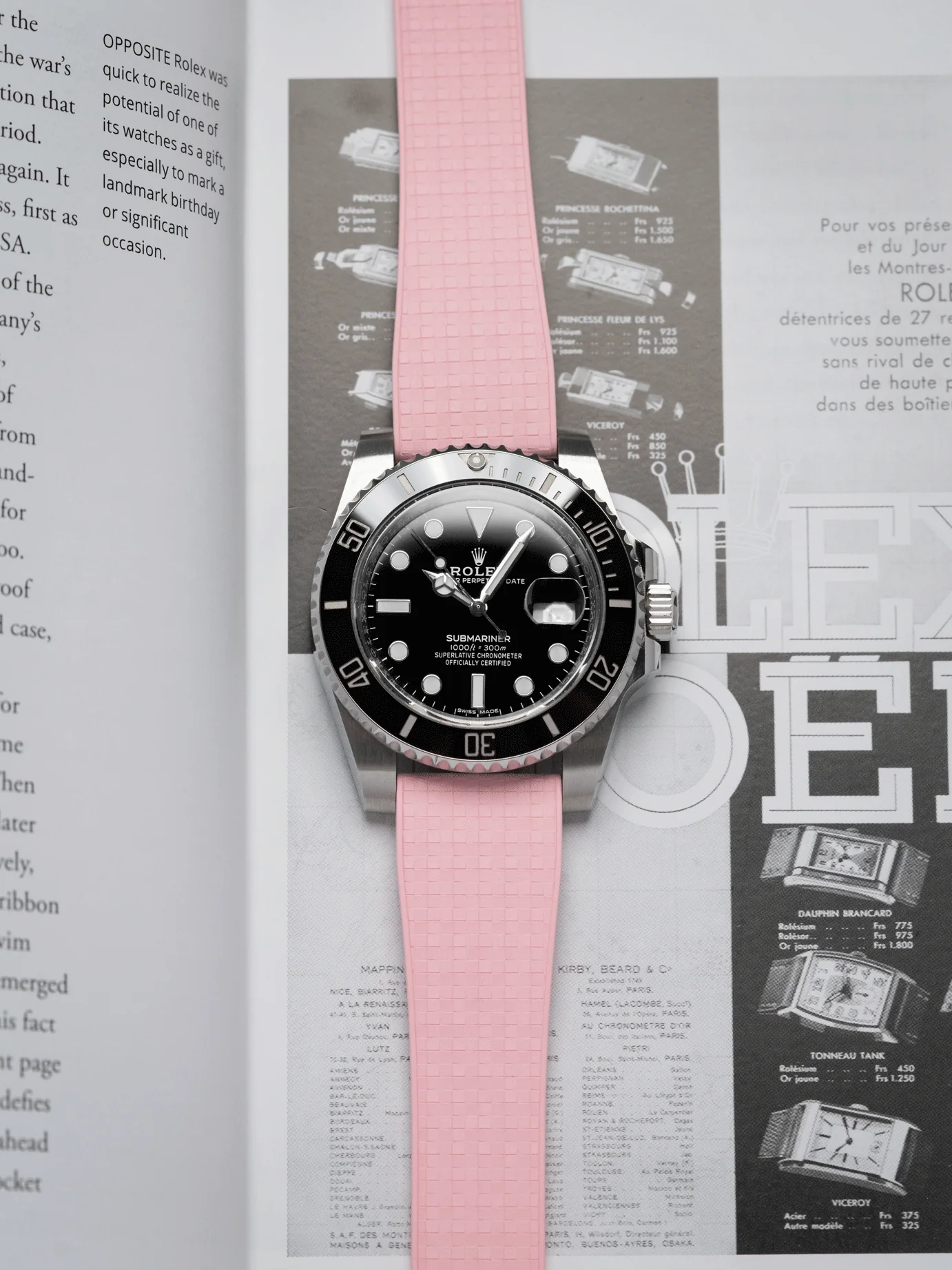TrimFIT Mosaic FKM Rubber Strap in Pink - Image 2