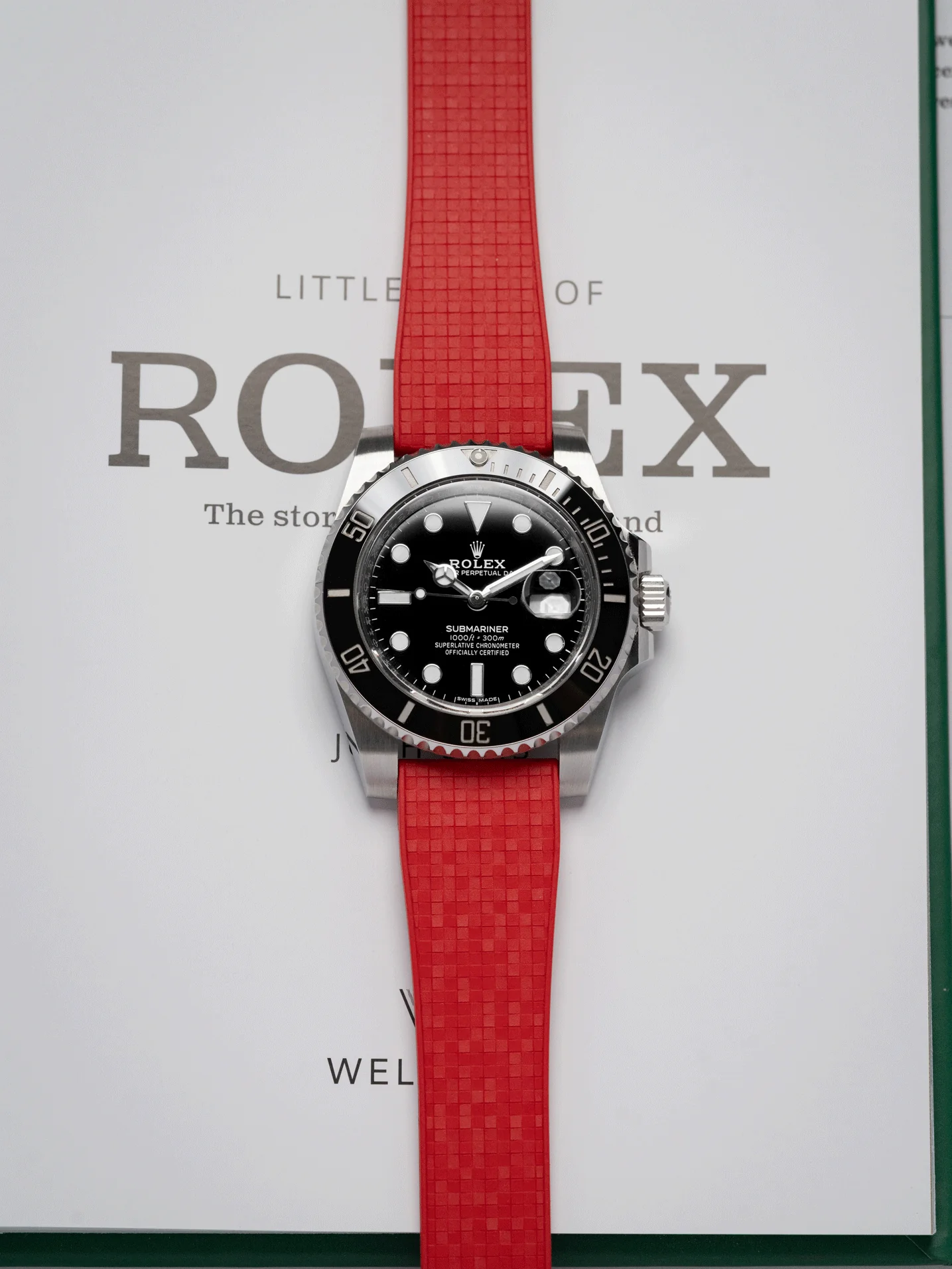 TrimFIT Mosaic FKM Rubber Strap in Red - Image 2